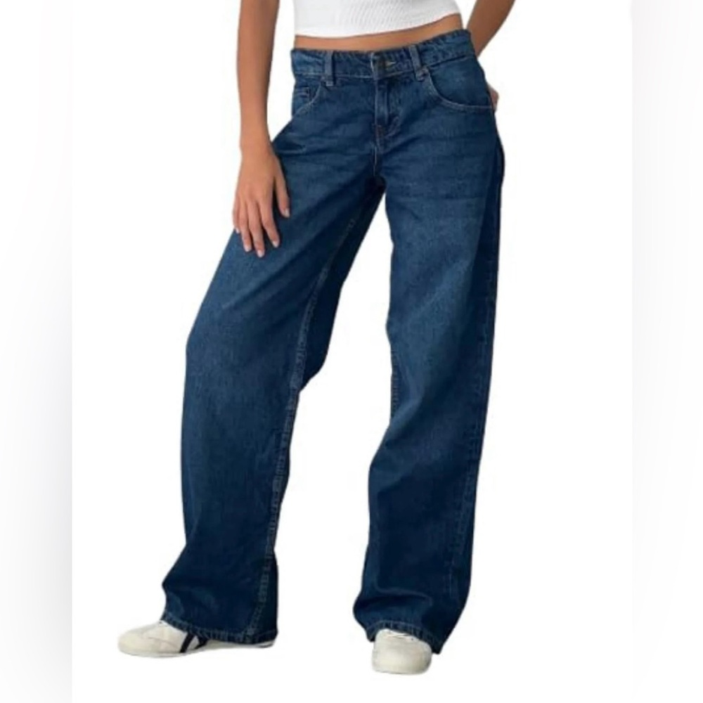 Blue Wide Leg Womens Jeans size XL
